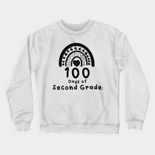 100 Days of Second Grade Rainbow Crewneck Sweatshirt